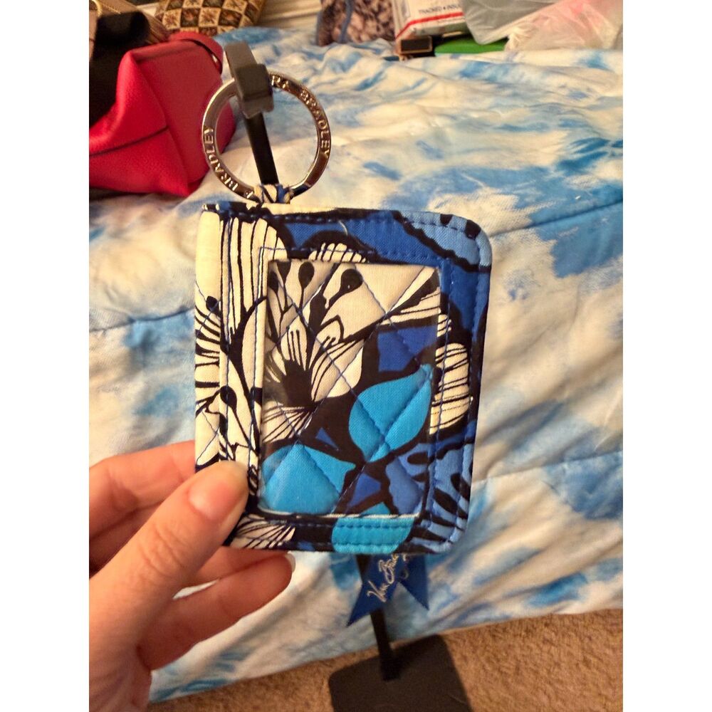 Vera Bradley Blue and White Floral Card & Key Holder